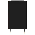 Baderomsskap Svart 80X33X60 Cm Konstruert Tre