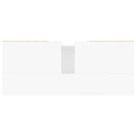 Baderomsskap Hvit 80X33X60 Cm Konstruert Tre