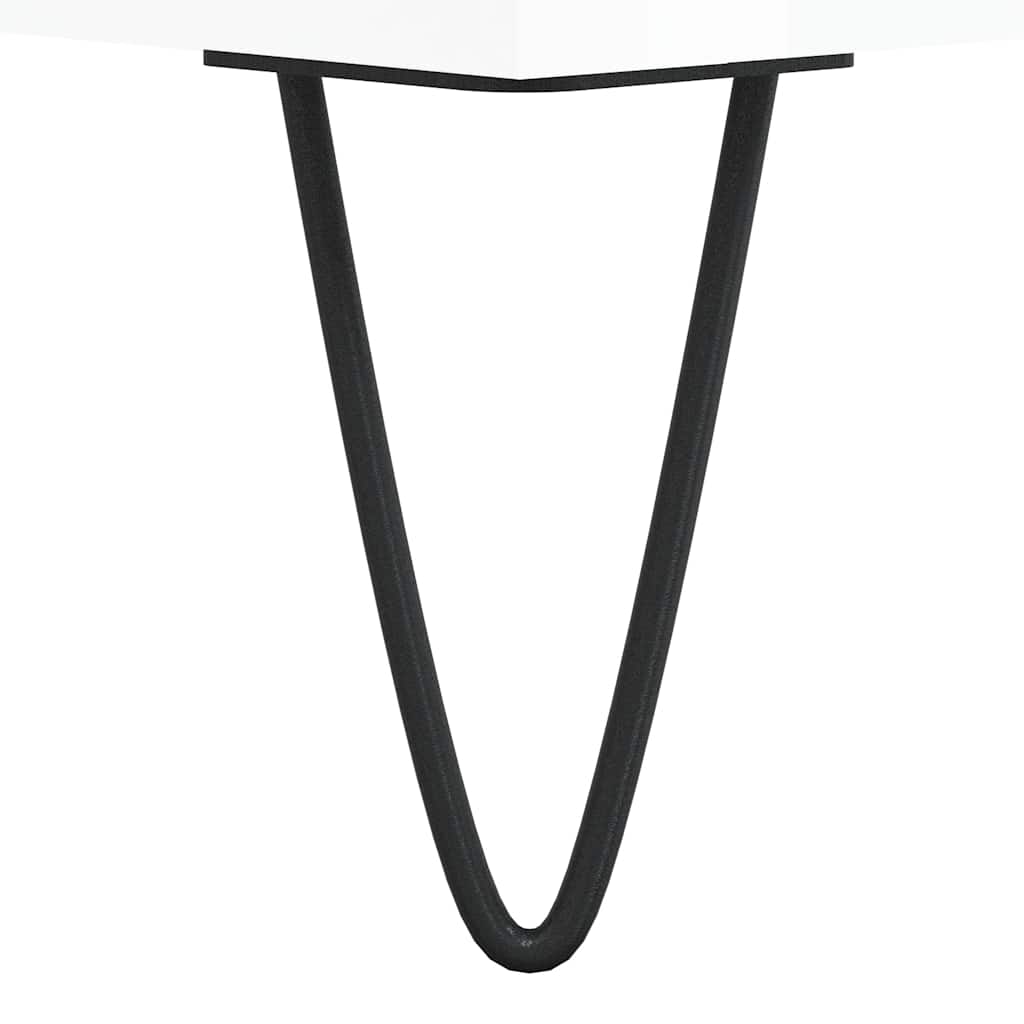 Baderomsskap Høyglans Hvit 80X33X60 Cm Konstruert Tre