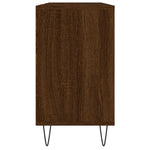 Baderomsskap Brun Eik 80X33X60 Cm Konstruert Tre