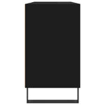 Baderomsskap Svart 80X33X60 Cm Konstruert Tre