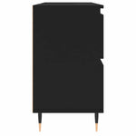 Baderomsskap Svart 80X33X60 Cm Konstruert Tre