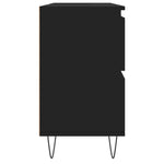 Baderomsskap Svart 80X33X60 Cm Konstruert Tre