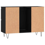 Baderomsskap Svart 80X33X60 Cm Konstruert Tre