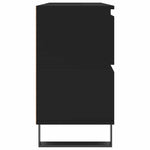 Baderomsskap Svart 80X33X60 Cm Konstruert Tre