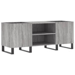 Hifi-Benk Grå Sonoma 121X38X48 Cm Konstruert Tre