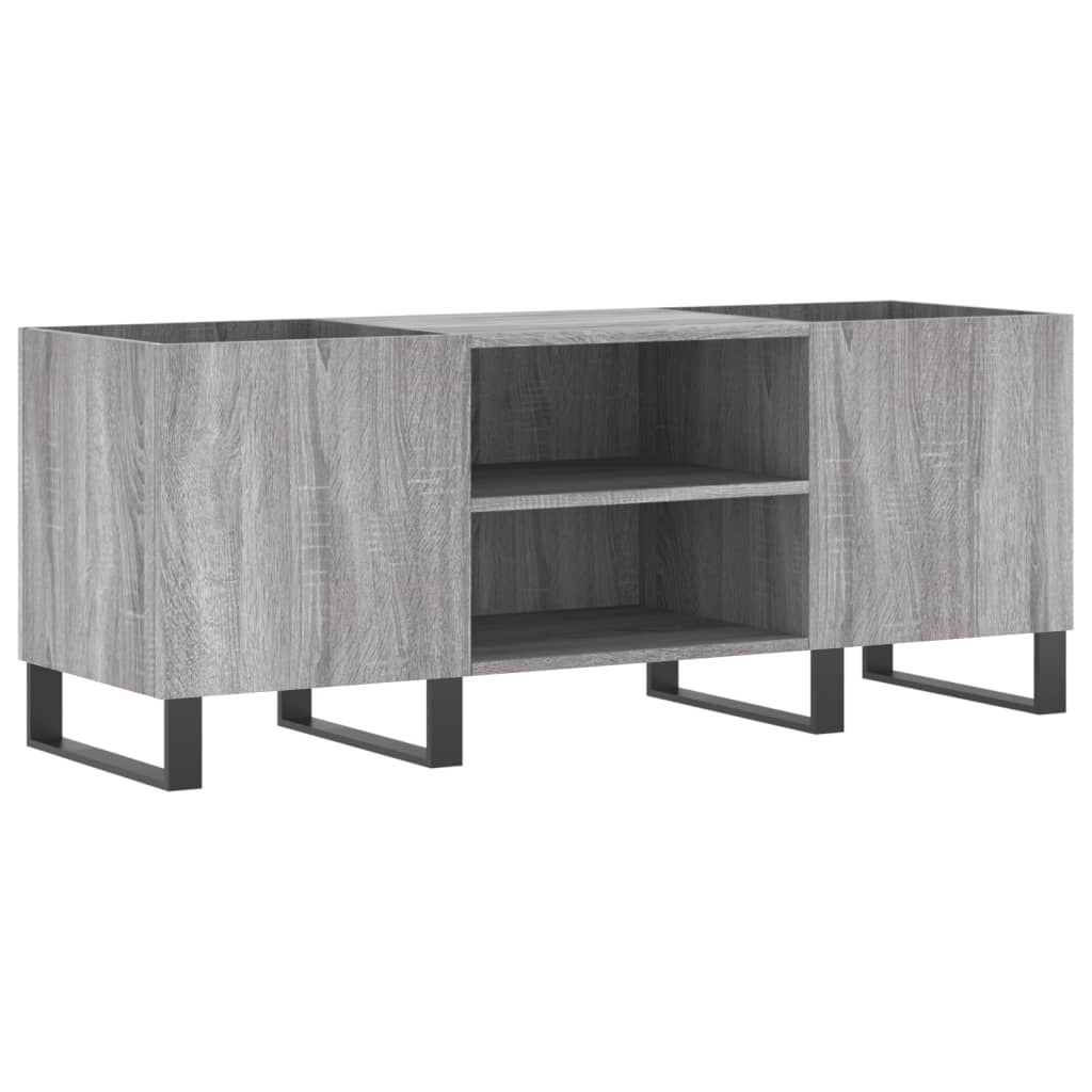 Hifi-Benk Grå Sonoma 121X38X48 Cm Konstruert Tre
