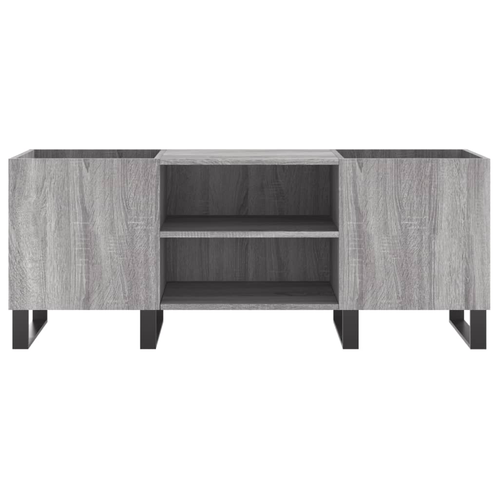 Hifi-Benk Grå Sonoma 121X38X48 Cm Konstruert Tre