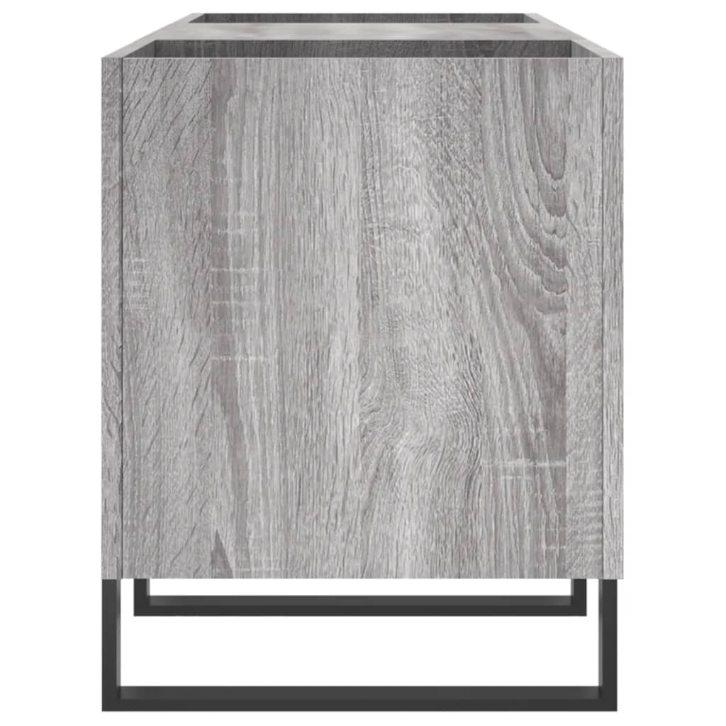 Hifi-Benk Grå Sonoma 121X38X48 Cm Konstruert Tre