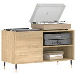 Hifi-Benk Sonoma Eik 85X38X48 Cm Konstruert Tre