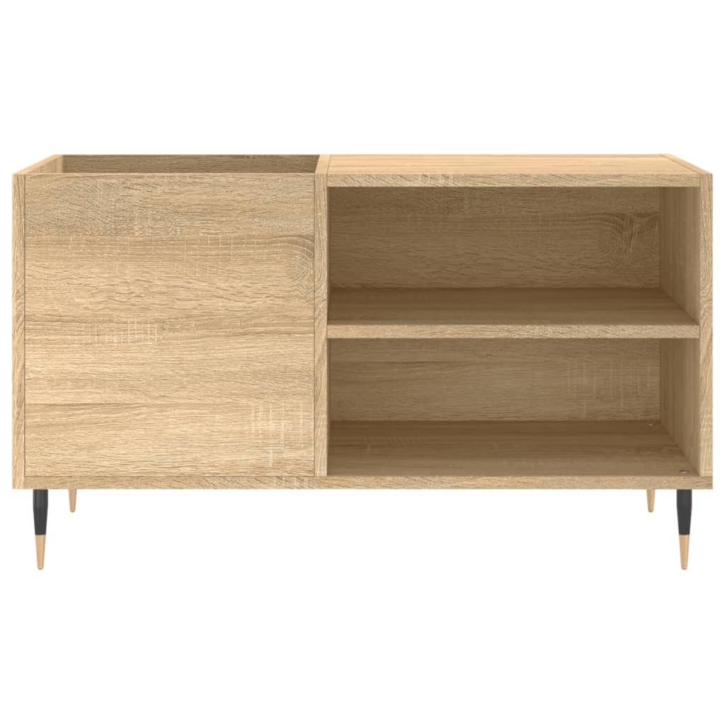 Hifi-Benk Sonoma Eik 85X38X48 Cm Konstruert Tre