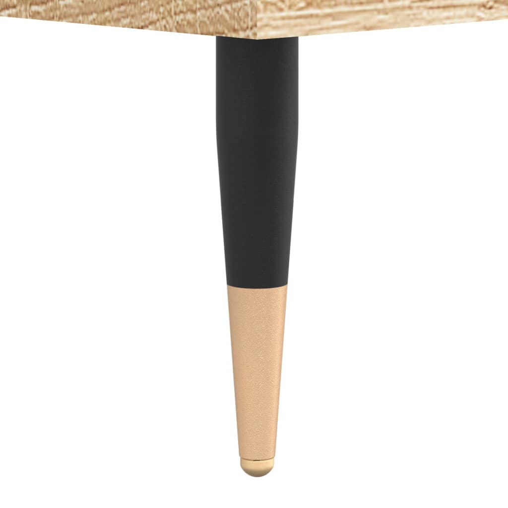 Hifi-Benk Sonoma Eik 85X38X48 Cm Konstruert Tre