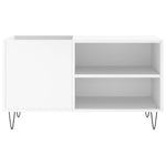 Hifi-Benk Hvit 85X38X48 Cm Konstruert Tre