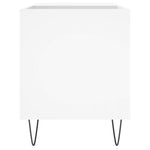 Hifi-Benk Hvit 85X38X48 Cm Konstruert Tre