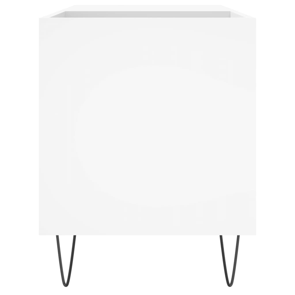 Hifi-Benk Hvit 85X38X48 Cm Konstruert Tre
