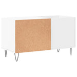 Hifi-Benk Hvit 85X38X48 Cm Konstruert Tre