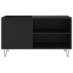 Hifi-Benk Svart 85X38X48 Cm Konstruert Tre