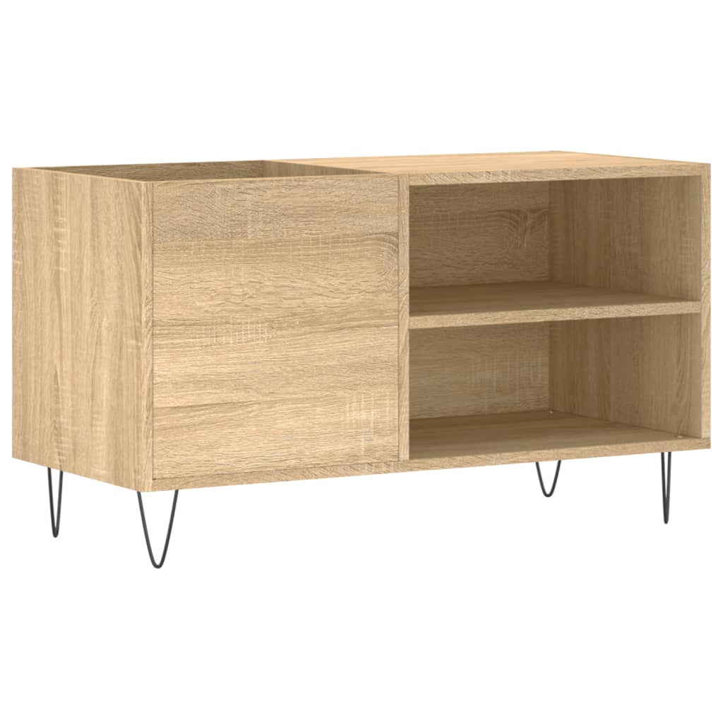 Hifi-Benk Sonoma Eik 85X38X48 Cm Konstruert Tre