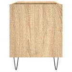 Hifi-Benk Sonoma Eik 85X38X48 Cm Konstruert Tre