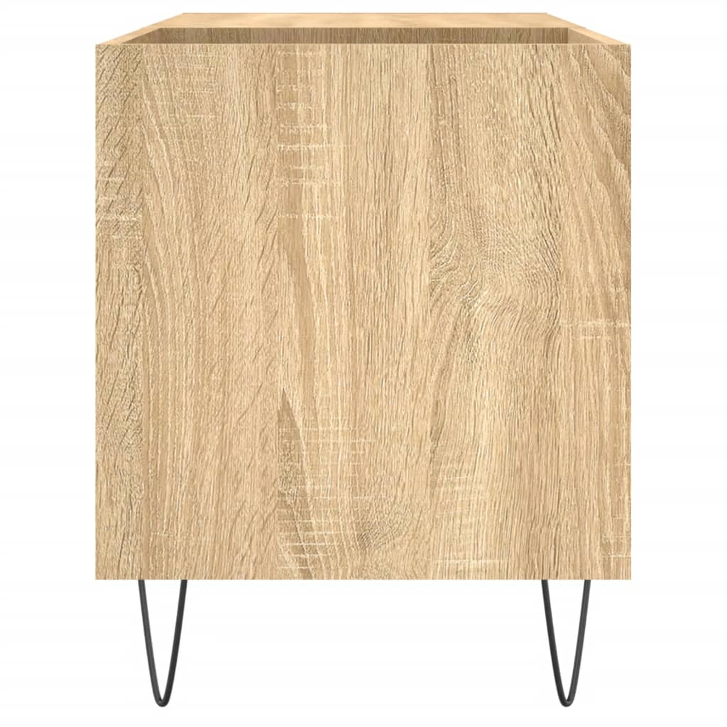 Hifi-Benk Sonoma Eik 85X38X48 Cm Konstruert Tre