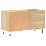 Hifi-Benk Sonoma Eik 85X38X48 Cm Konstruert Tre