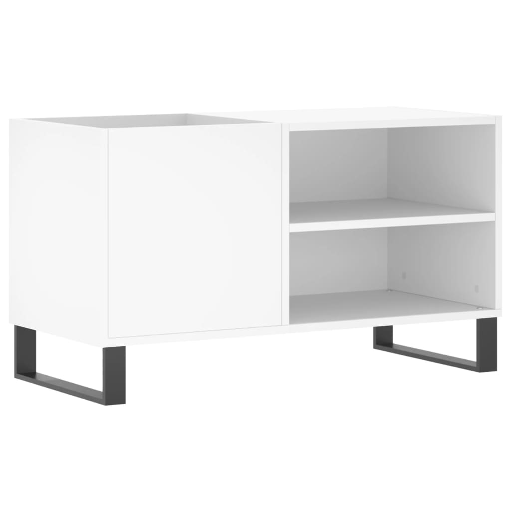 Hifi-Benk Hvit 85X38X48 Cm Konstruert Tre