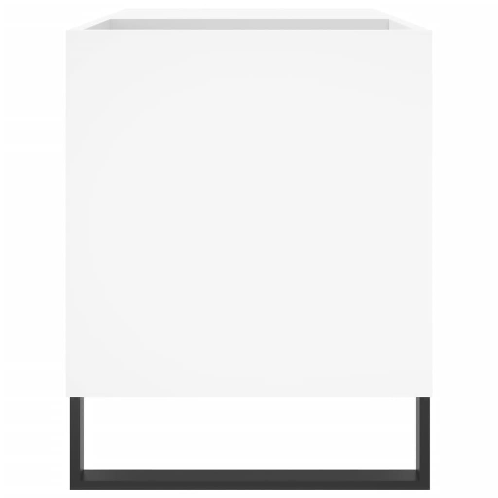 Hifi-Benk Hvit 85X38X48 Cm Konstruert Tre