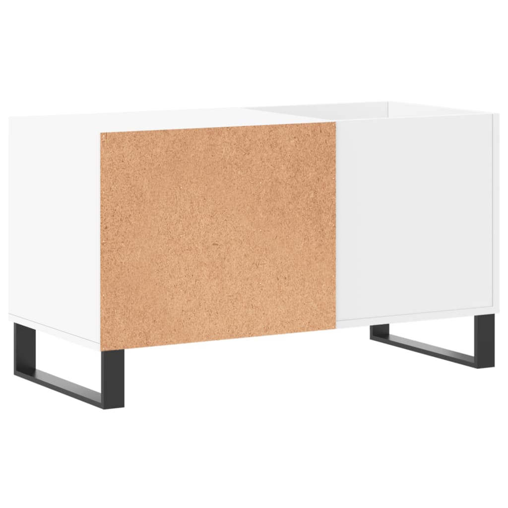 Hifi-Benk Hvit 85X38X48 Cm Konstruert Tre