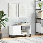 Hifi-Benk Hvit 85X38X48 Cm Konstruert Tre
