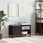 Hifi-Benk Svart 85X38X48 Cm Konstruert Tre