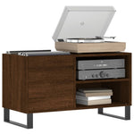 Hifi-Benk Brun Eik 85X38X48 Cm Konstruert Tre