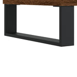 Hifi-Benk Brun Eik 85X38X48 Cm Konstruert Tre