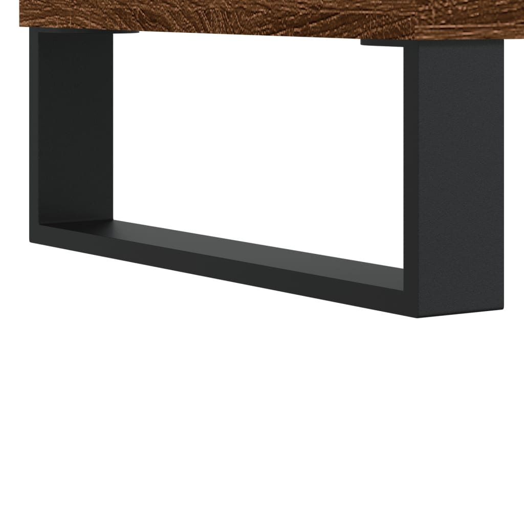 Hifi-Benk Brun Eik 85X38X48 Cm Konstruert Tre