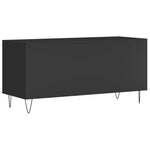Hifi-Benk Svart 100X38X48 Cm Konstruert Tre