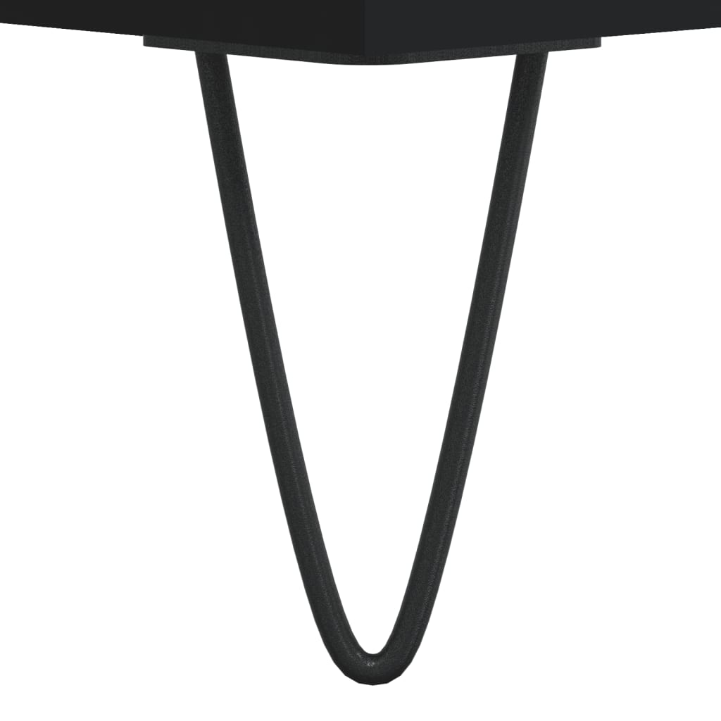 Hifi-Benk Svart 100X38X48 Cm Konstruert Tre