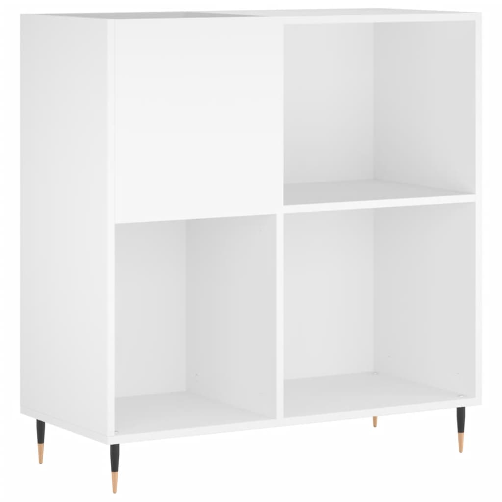 Hifi-Benk Hvit 84,5X38X89 Cm Konstruert Tre