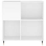 Hifi-Benk Hvit 84,5X38X89 Cm Konstruert Tre