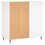 Hifi-Benk Hvit 84,5X38X89 Cm Konstruert Tre