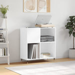 Hifi-Benk Hvit 84,5X38X89 Cm Konstruert Tre
