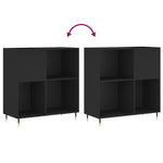 Hifi-Benk Svart 84,5X38X89 Cm Konstruert Tre