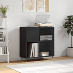 Hifi-Benk Svart 84,5X38X89 Cm Konstruert Tre