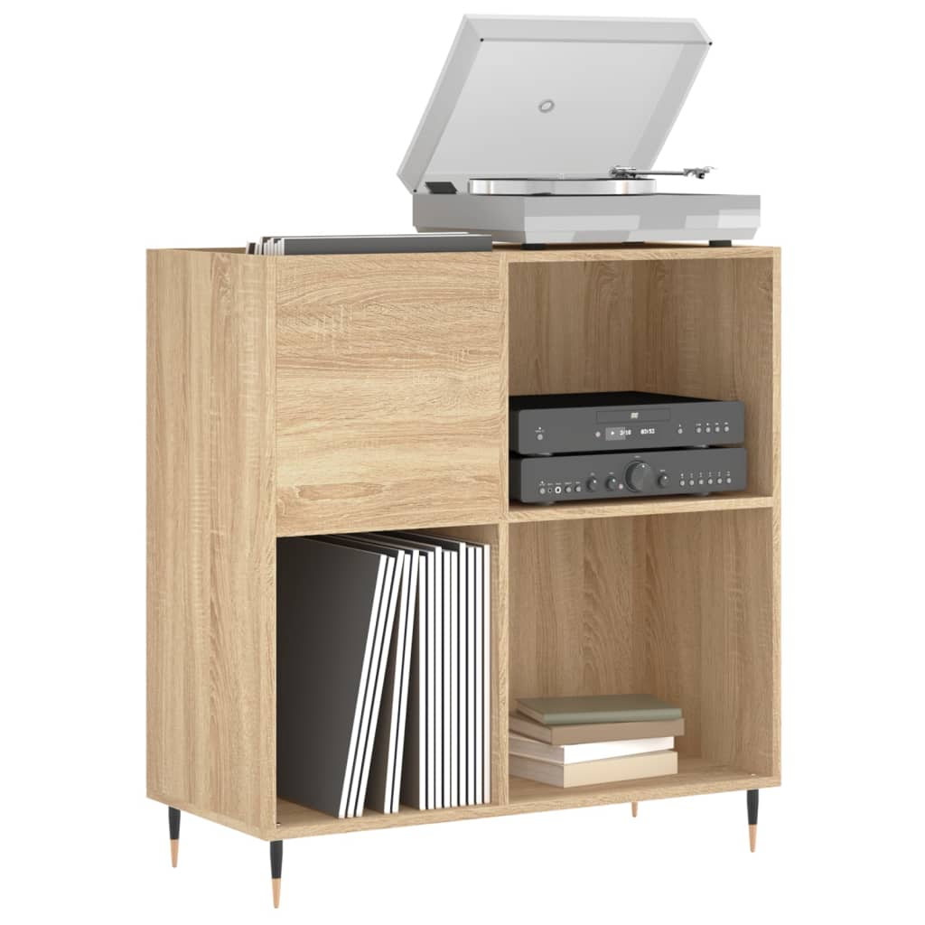 Hifi-Benk Sonoma Eik 84,5X38X89 Cm Konstruert Tre