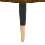 Hifi-Benk Røkt Eik 84,5X38X89 Cm Konstruert Tre