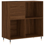 Hifi-Benk Brun Eik 84,5X38X89 Cm Konstruert Tre