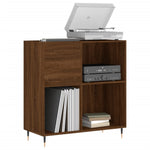 Hifi-Benk Brun Eik 84,5X38X89 Cm Konstruert Tre