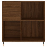 Hifi-Benk Brun Eik 84,5X38X89 Cm Konstruert Tre