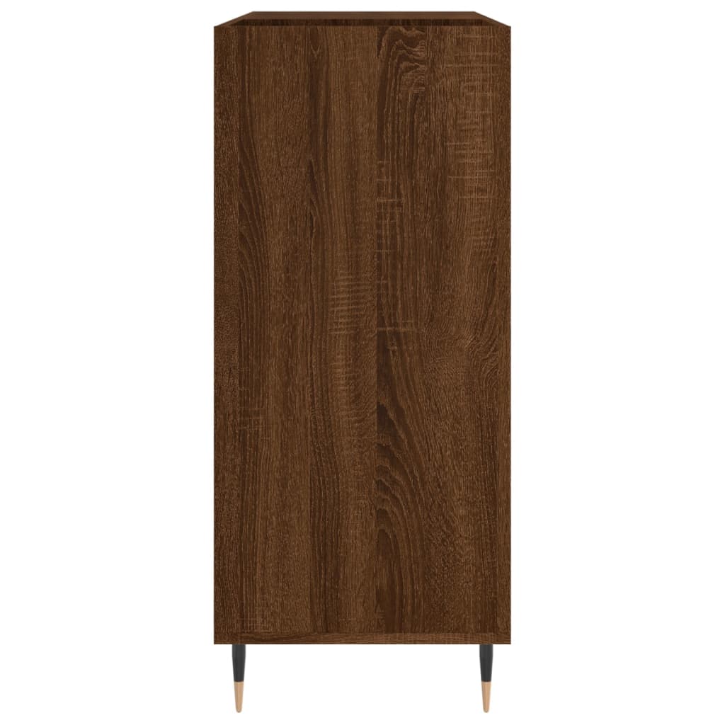 Hifi-Benk Brun Eik 84,5X38X89 Cm Konstruert Tre