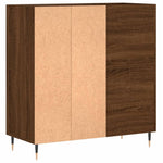 Hifi-Benk Brun Eik 84,5X38X89 Cm Konstruert Tre