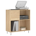 Hifi-Benk Sonoma Eik 84,5X38X89 Cm Konstruert Tre