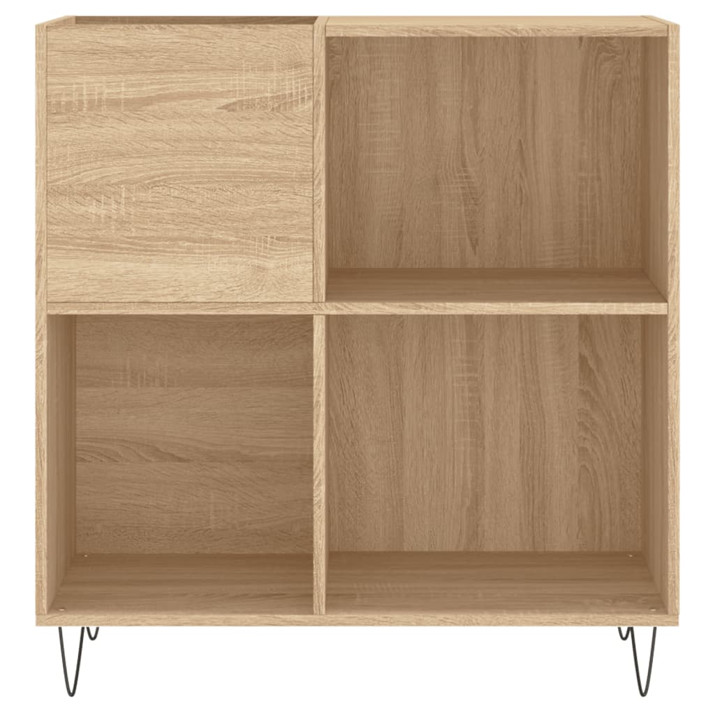 Hifi-Benk Sonoma Eik 84,5X38X89 Cm Konstruert Tre